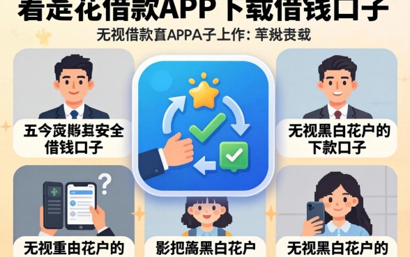 像拿去花借款app下载一样安全的借钱口子，细致阐述五个无视黑白花户的下款口子