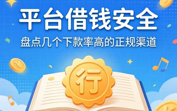 哪些平台借钱安全?盘点几个下款率高的正规渠道