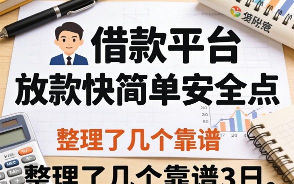 什么借款平台放款快简单安全点?整理了几个靠谱的