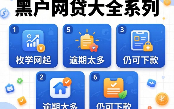2026黑户网贷大全系列，枚举五个逾期太多仍可下款的软件