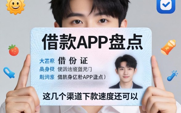 19岁凭身份证借款app盘点，这几个渠道下款速度还可以