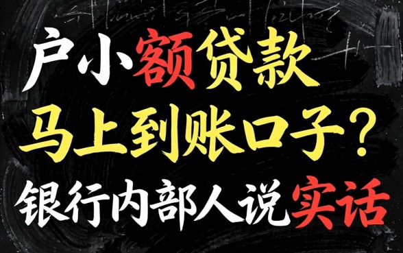 2026黑户小额贷款马上到账口子?银行内部人说实话