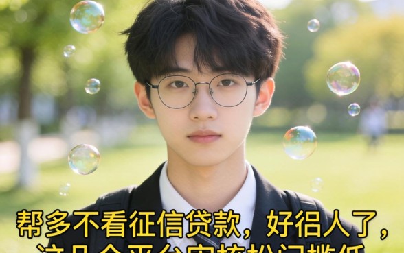 十九岁不看征信的贷款：这几个平台审核松门槛低