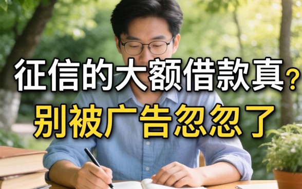 不看征信的大额借款真的存在吗？别被广告忽悠了