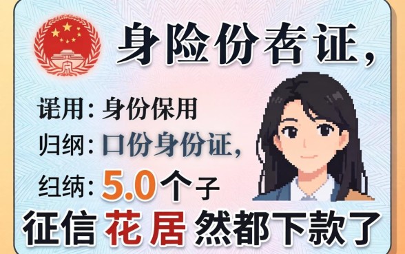 保险用身份证，归纳五个征信花居然都下款了的口子