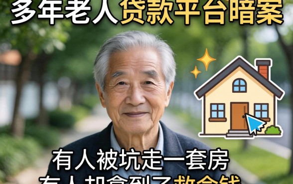 60岁以上老人贷款平台暗访：有人被坑走一套房，有人却拿到了救命钱