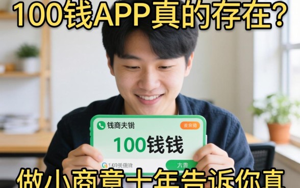 可以借100块钱的app真的存在吗？做小生意十年告诉你真相