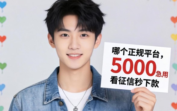 刚满20岁想借5000急用，哪个正规平台不看征信秒下款？