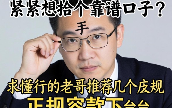 手头紧想找个靠谱口子，求懂行的老哥推荐几个正规容易下款的平台！