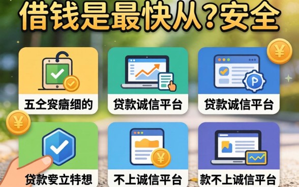 在什么地方借钱是最快最安全的，归纳五个贷款不上诚信平台的平台