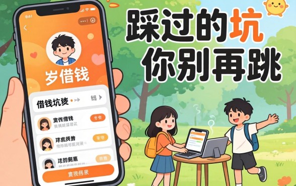 18岁借钱软件有哪些？我踩过的坑你别再跳了