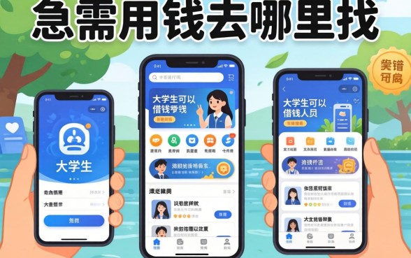 大学生急需用钱去哪里找?大学生可以用的借钱软件有哪些平台靠谱又安全?