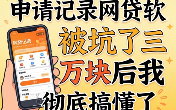 不看申请记录的网贷软件:被坑了三万块后我彻底搞懂了