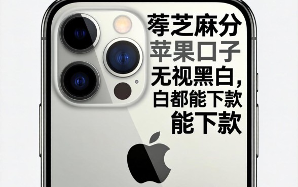 不要芝麻分的苹果手机口子,无视黑白都能下款