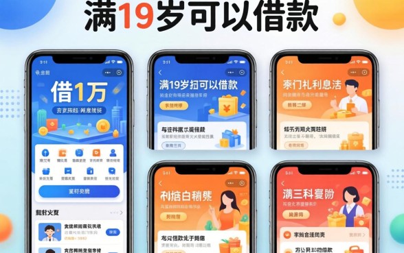 哪里借1万,利息低,陈列五个满19岁可以借款的平台