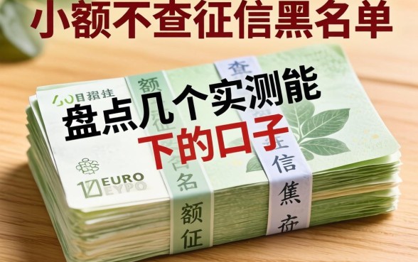 几百块小额不查征信黑名单，盘点几个实测能下的口子