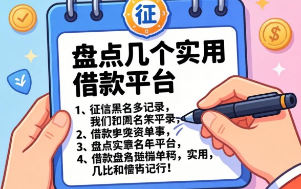 哪里可以看征信黑名单记录？盘点几个实用的借款平台