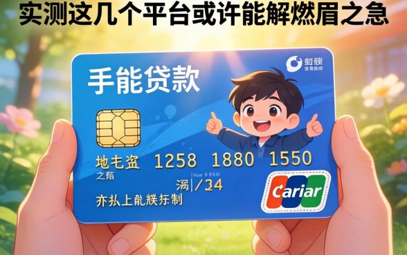 光凭手机卡能贷款吗？实测这几个平台或许能解燃眉之急