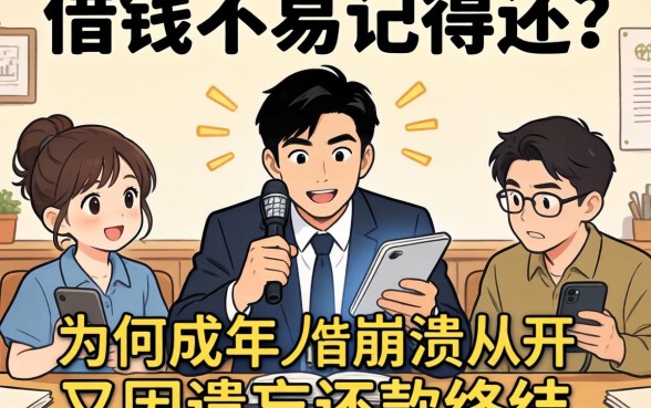 借钱不易记得还?为何成年人的崩溃从开口借钱开始,又因遗忘还款终结?
