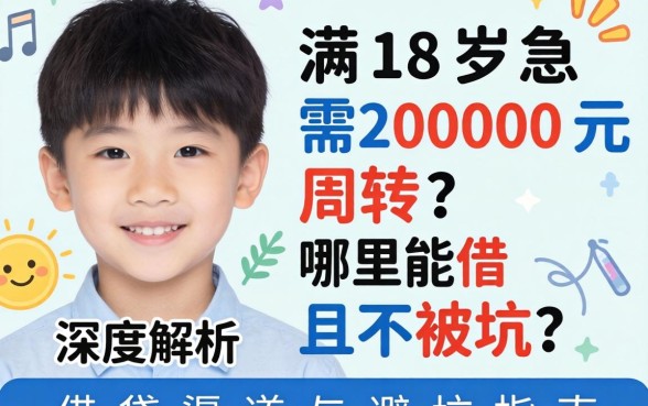 刚满18岁急需2000元周转？哪里能借且不被坑？深度解析借贷渠道与避坑指南
