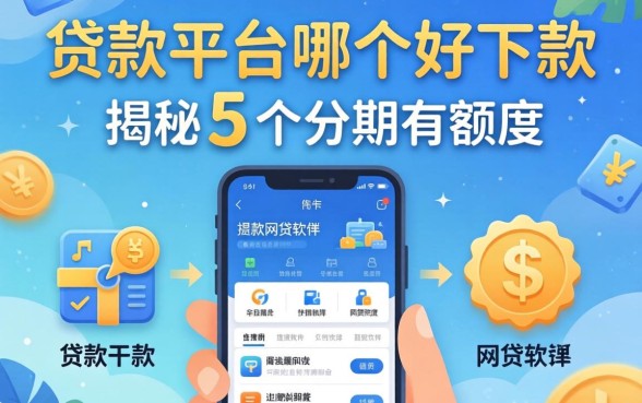 贷款平台哪个好下款，揭秘5个分期有额度的网贷软件