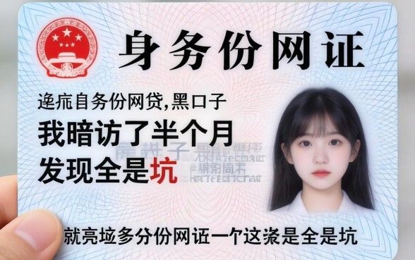 只需要身份证网贷的黑口子:我暗访了半个月,发现全是坑