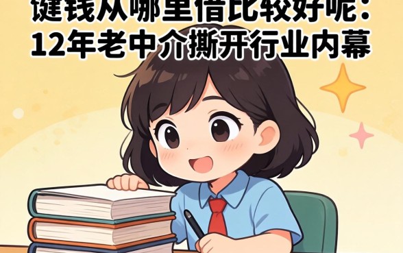 借钱从哪里借比较好呢？12年老中介撕开行业内幕