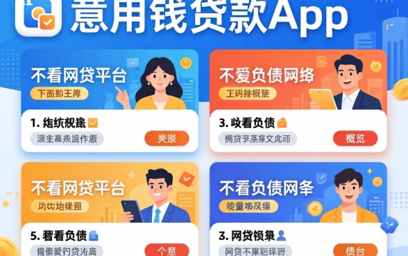 个人急用钱贷款app，概览5个不看负债的网贷平台