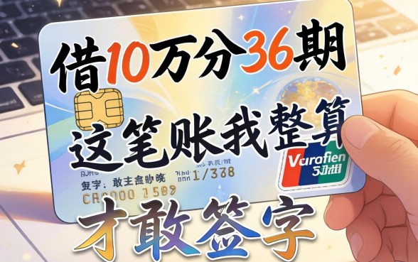 信用卡借10万分36期,这笔账我算了一整晚才敢签字