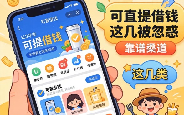 哪个应用可以直接借钱？别被广告忽悠，靠谱渠道就这几类
