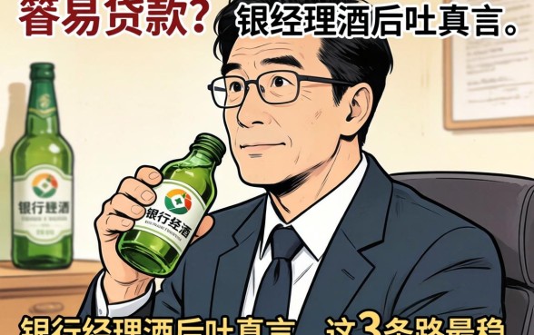 哪里有容易贷款的？银行经理酒后吐真言，这3条路最稳