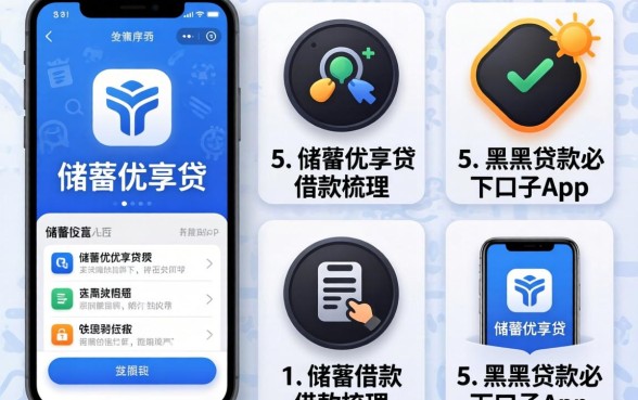 像邮储优享贷一样的借款软件，梳理5个黑户贷款必下口子app