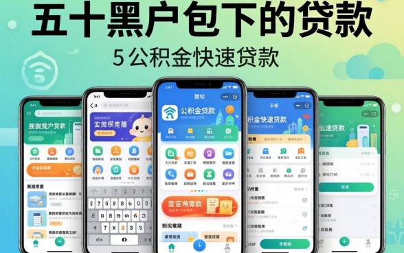 五千黑户包下的贷款,陈列5个公积金快速贷款app