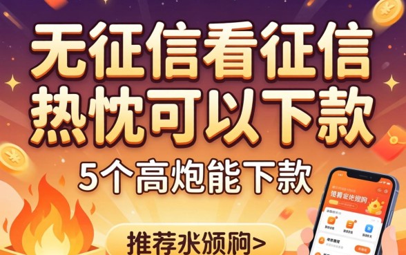 哪个软件不看征信可以下款，热忱推荐5个高炮能下款的软件
