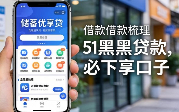 像邮储优享贷一样的借款软件，梳理5个黑户贷款必下口子app