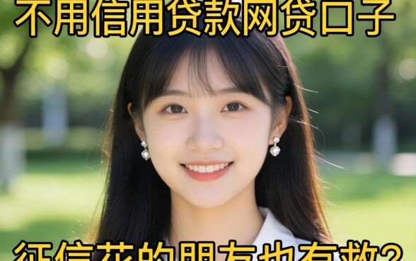 分享几个不用信用贷款网贷的口子,征信花的朋友也有救了