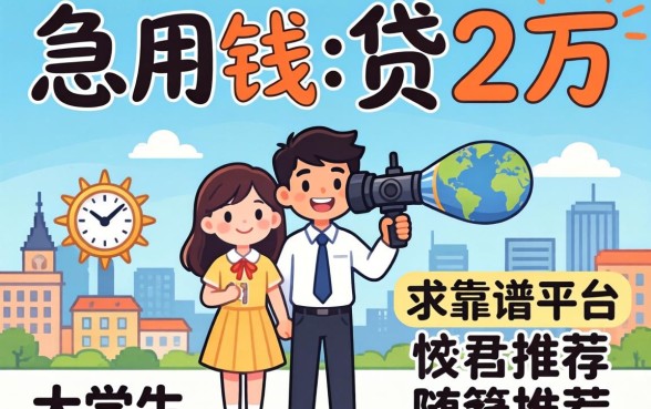 大学生急用钱想贷2万,求靠谱平台推荐?