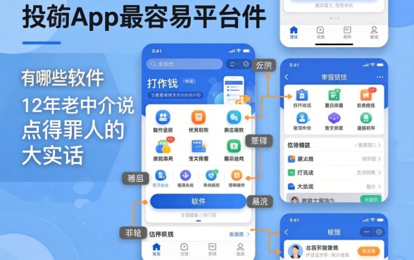 借款app最容易的平台有哪些软件？12年老中介说点得罪人的大实话