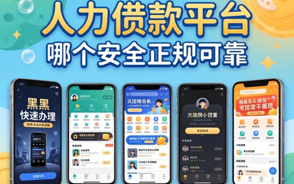 个人借款平台哪个最安全最正规可靠,陈列5个黑户可快速办理小额贷款业务的软件