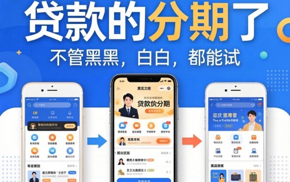 分享几个可以贷款分期的平台，不管黑户白户都能试