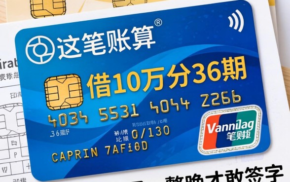 信用卡借10万分36期,这笔账我算了一整晚才敢签字