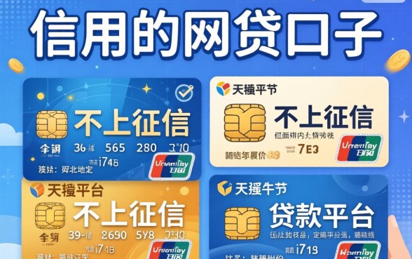 不用信用的网贷口子，汇总五个不上征信的贷款平台