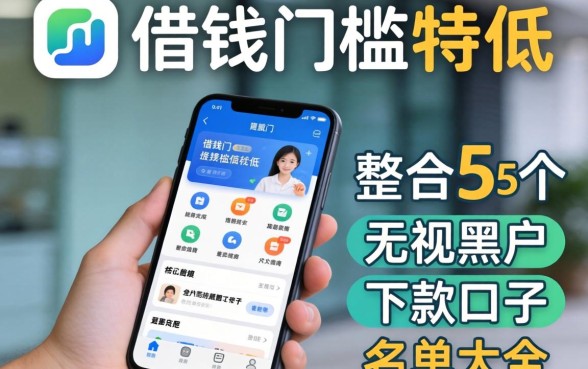 哪一个借钱门槛特别低的软件，整合5个无视黑户下款口子名单大全