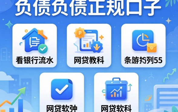 不看负债的正规口子，条列5个看银行流水的网贷软件