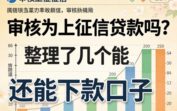 不审核不上征信的贷款吗？整理了几个还能下款的口子