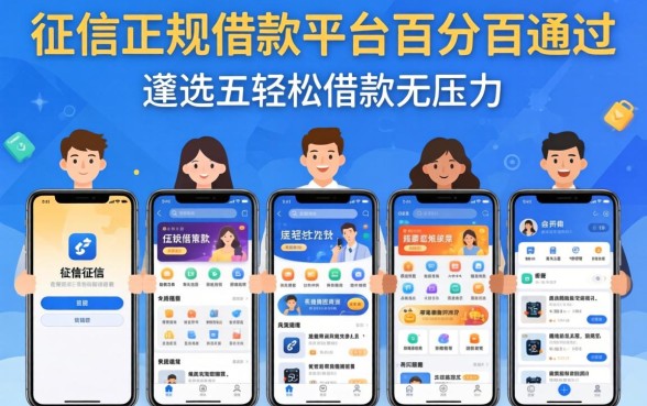不看征信的正规借款平台百分百通过,遴选五个轻松借款无压力软件