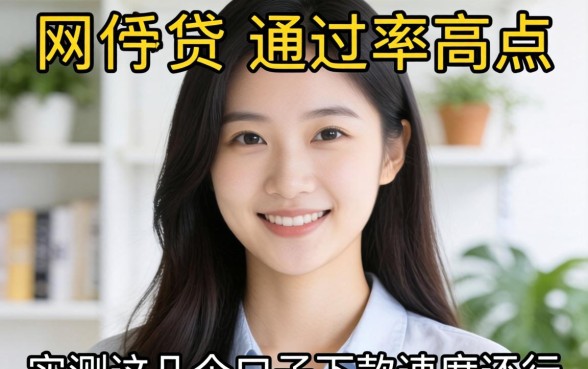 哪一家网贷通过率高点？实测这几个口子下款速度还行