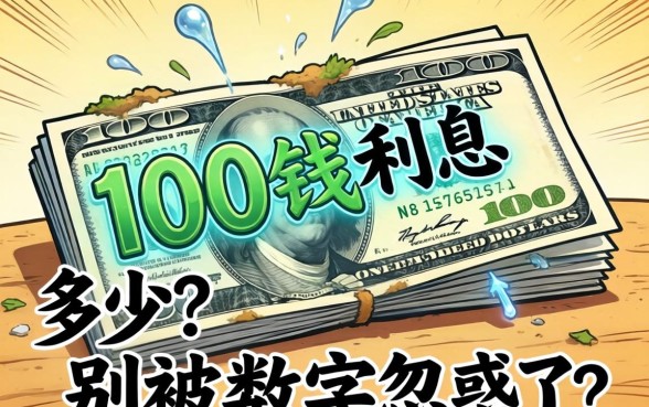 借100块钱利息要多少?别被数字忽悠了