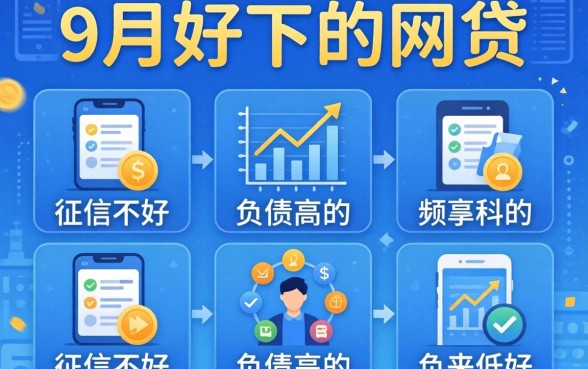 2026年9月好下的网贷,枚举五个征信不好负债高的软件
