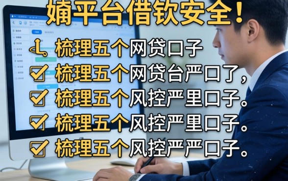 在什么平台借钱安全点,梳理五个网贷口子风控不严的口子